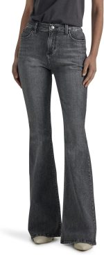 Womens  Mid Rise Flare Jean