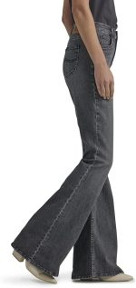 Womens  Mid Rise Flare Jean - Image 2