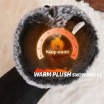 Women winter boots Mid-calf snow booties warm fur linning comfortable furry boots for Women - Image 2