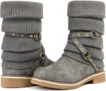 Women Mid Calf Fashion Winter Snow Boots - Image 2